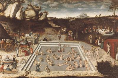 CRANACH, Lucas the Elder The Fountain of Youth (mk08) china oil painting image